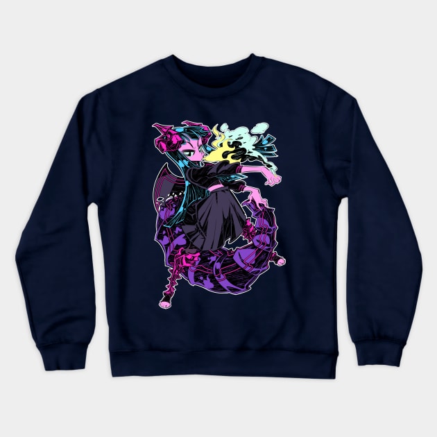 Dragon girl Crewneck Sweatshirt by Rafchu